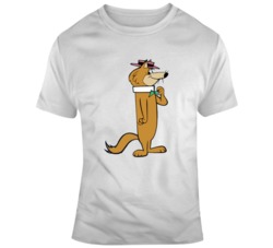 Hokey Wolf Cartoon Character T Shirt