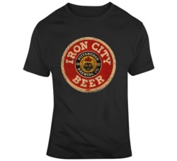 Iron City Beer Pittsburgh Brewing Worn Look T Shirt
