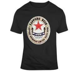 Sapporo Beer Vintage Worn Look T Shirt