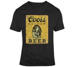 Coors Golden Beer Vintage Worn Look T Shirt