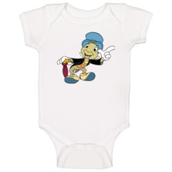 Jiminy Cricket Retro Cartoon Character Baby One Piece