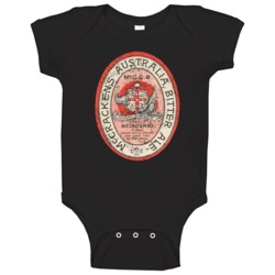 Mccracken's Australia Bitter Ale Vintage Worn Look Baby One Piece