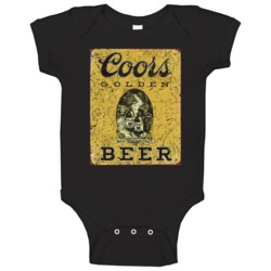 Coors Golden Beer Vintage Worn Look Baby One Piece