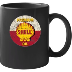 Premium Shell Oil Vintage Worn Look Logo Mug