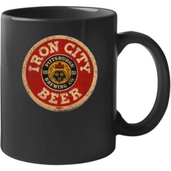 Iron City Beer Pittsburgh Brewing Worn Look Mug