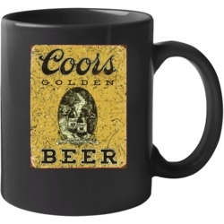 Coors Golden Beer Vintage Worn Look Mug