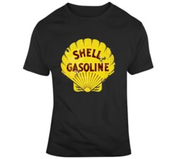Shell Gasoline Distressed Worn T Shirt