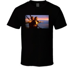 Jack And Rose Boat Scene Titanic 1997 T Shirt
