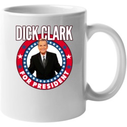 Dick Clark For President Talk Show Host Celeb Fan Election Mug