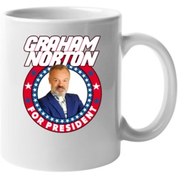 Graham Norton For President Talk Show Host Celeb Fan Election Mug