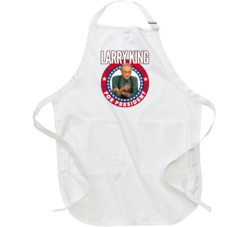 Larry King For President Talk Show Host Celeb Fan Election Apron