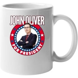 John Oliver For President Talk Show Host Celeb Fan Election Mug