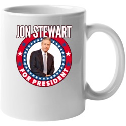 Jon Stewart For President Talk Show Host Celeb Fan Election Mug