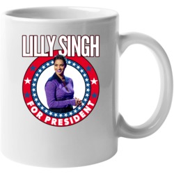 Lilly Singh For President Talk Show Host Celeb Fan Election Mug