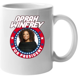 Oprah Winfrey For President Talk Show Host Celeb Fan Election Mug