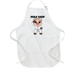 Pork Chop Cute Karate Pig Funny Animal Lovers Apron