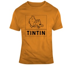 The Adventures Of Tintin Cartoon Herge T Shirt