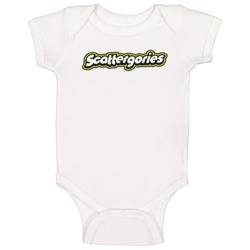 Scattergories Board Game Logo Baby One Piece