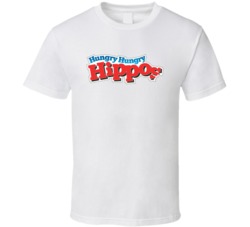 Hungry Hungry Hippo Board Game Logo T Shirt