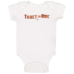 Ticket To Ride Board Game Logo Baby One Piece
