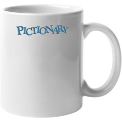 Pictionary Board Game Logo Mug