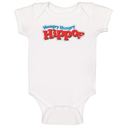 Hungry Hungry Hippo Board Game Logo Baby One Piece