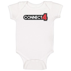 Connect 4 Board Game Logo Baby One Piece