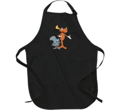Rocky And Bullwinkle Retro Cartoon Character Apron
