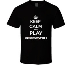 Keep Calm And Play Overwatch Video Games T Shirt Keep Calm And Play Overwatch Video Games T Shirt