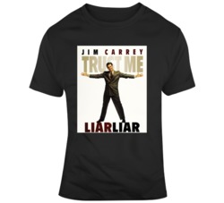 Liar Liar Jim Carey 90s Retro Movie Fan Poster Fan T Shirt