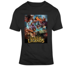 League Of Legends Video Game Cover T Shirt League Of Legends Video Game Cover T Shirt