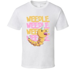 Weedle Pokemon Love Heart Video Game Cartoon Fan T Shirt