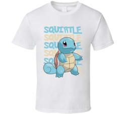 Squirtle Pokemon Love Heart Video Game Cartoon Fan T Shirt