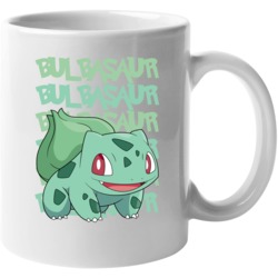 Bulbasaur Pokemon Love Heart Video Game Cartoon Fan Mug