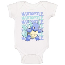 Wartortle Pokemon Love Heart Video Game Cartoon Fan Baby One Piece