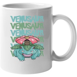 Venusaur Pokemon Love Heart Video Game Cartoon Fan Mug