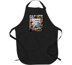 Grand Theft Auto V Game Cover Apron Grand Theft Auto V Game Cover Apron