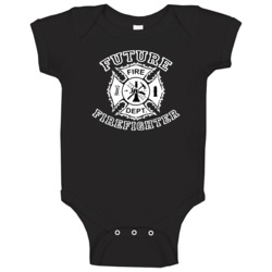 Future Firefighter Fire Department Baby One Piece