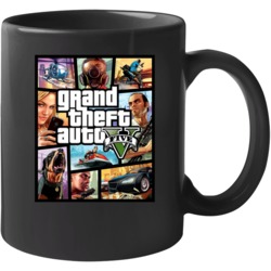 Grand Theft Auto V Game Cover Mug Grand Theft Auto V Game Cover Mug