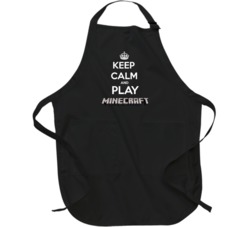 Keep Calm And Play Minecraft Video Games Apron Keep Calm And Play Minecraft Video Games Apron
