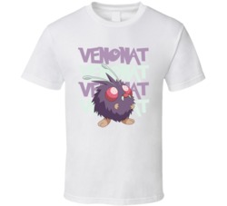 Venonat Pokemon Character Fan Poster T Shirt