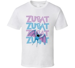 Zubat Pokemon Character Fan Poster T Shirt