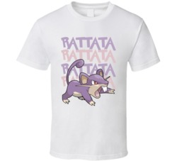 Rattata Pokemon Character Fan Poster T Shirt