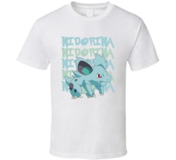 Nidorina Pokemon Character Fan Poster T Shirt