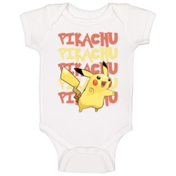 Pikachu Pokemon Character Fan Poster Baby One Piece
