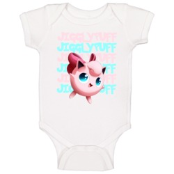 Jigglypuff Pokemon Character Fan Poster Baby One Piece