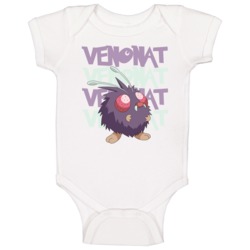 Venonat Pokemon Character Fan Poster Baby One Piece