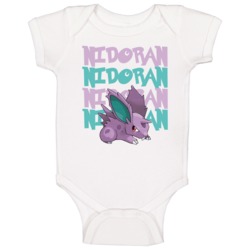 Nidoran Pokemon Character Fan Poster Baby One Piece