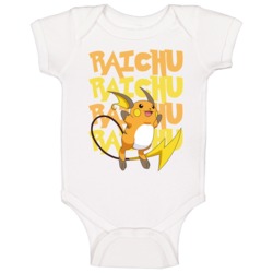 Raichu Pokemon Character Fan Poster Baby One Piece