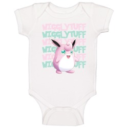 Wigglytuff Pokemon Character Fan Poster Baby One Piece